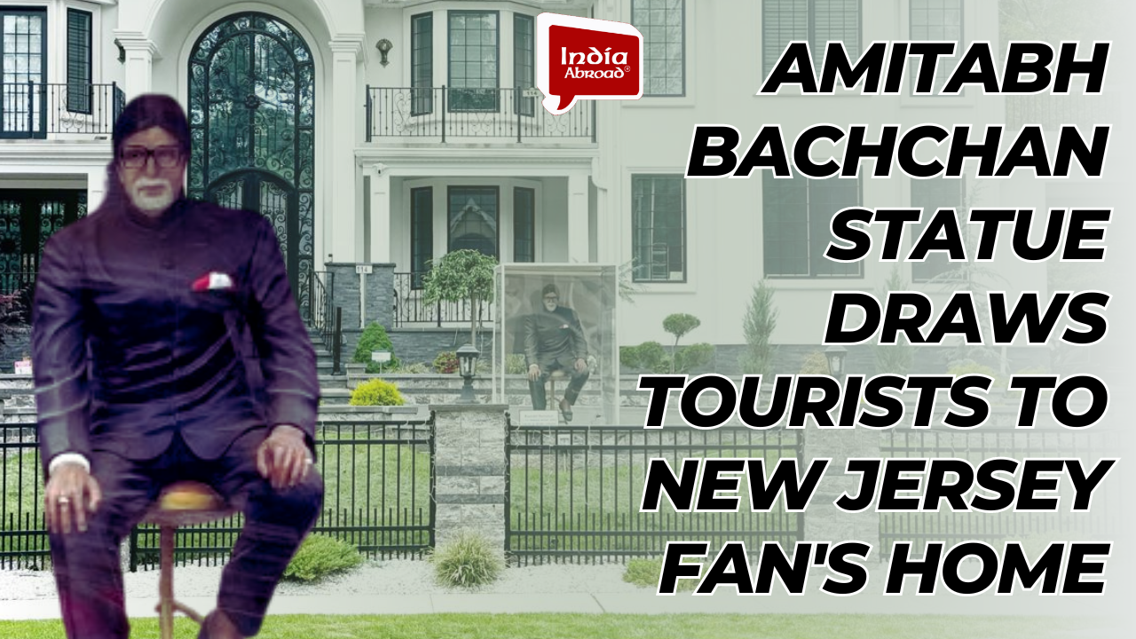 Amitabh Bachchan statue draws tourists to New Jersey fan's home